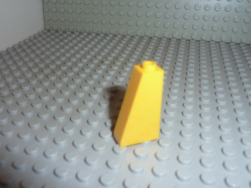 Lego yellow slope brick - lego,