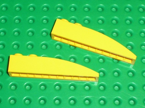 Lego yellow slope brick - lego,